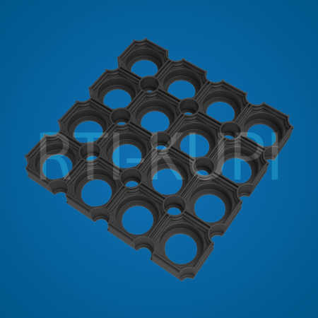 Ковер резиновый ячеистый 1000х500х22