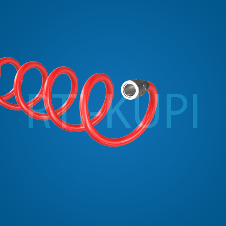 Трубка полиуретановая спиральная с фитингами 8х5 L=2 м